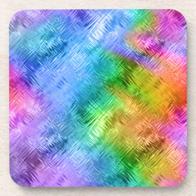 Dessous-de-verre Mystic Topaz Blue Glassy Texture (Devant)