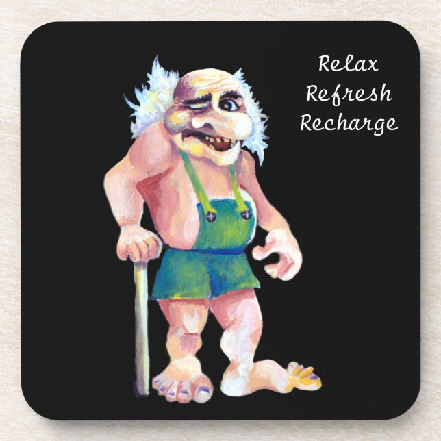 Dessous-de-verre Mythologique scandinave Funny Ogre Troll (Devant)