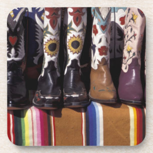 Dessous-de-verre NA, États-Unis, Nouveau-Mexique, Santa Fe. Bottes