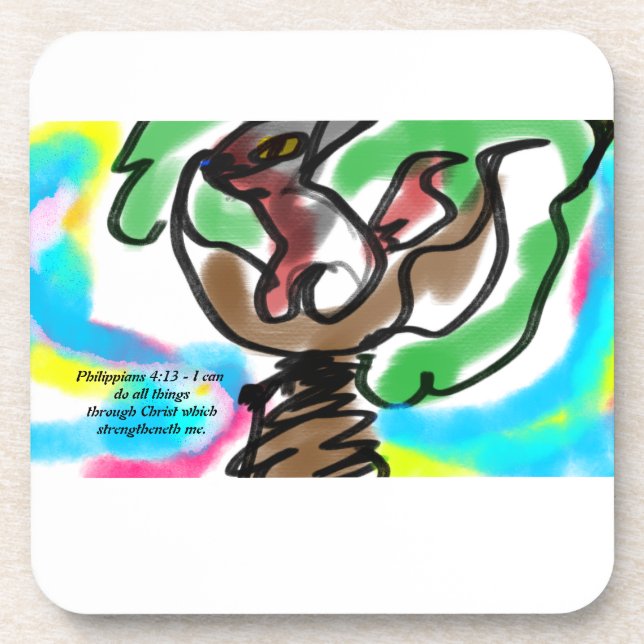 Dessous-de-verre N'abandonnez pas (Devant)