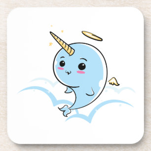 Dessous-de-verre Narwhal Angel Cutie