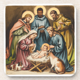Dessous-de-verre Nativité naissance de jésus
