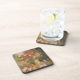 Dessous-de-verre Nature morte florale de Van Gogh Red Poppies & Ros