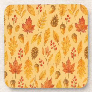 Dessous-de-verre Nature motif d'automne