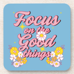 Dessous-de-verre Nature Soul Slogan   Focus sur les bonnes choses