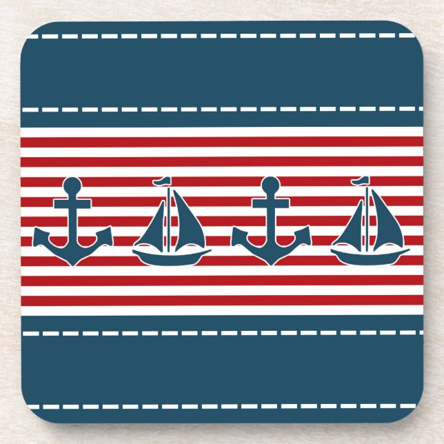 Dessous-de-verre Nautical design (Devant)