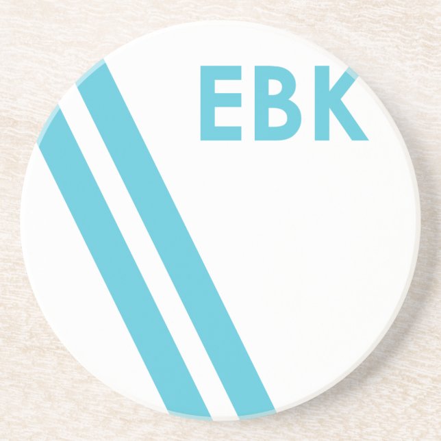 Dessous de verre nautiques de voile - rayure de (Devant)