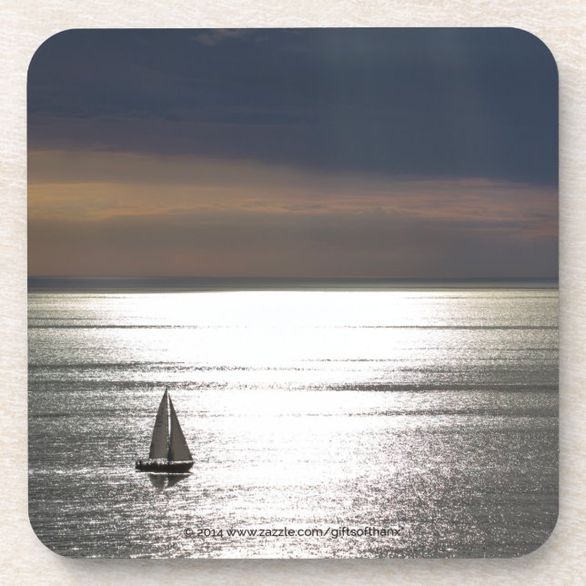 Dessous-de-verre Navigation en Santa Monica - ensemble de 6 dessous (Devant)