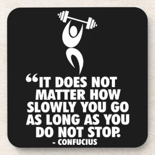 Dessous-de-verre NE PAS S'ARRÊTER. "Poids levant" entraînement Moti