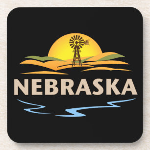 Dessous-de-verre Nebraska États-Unis d'Amérique