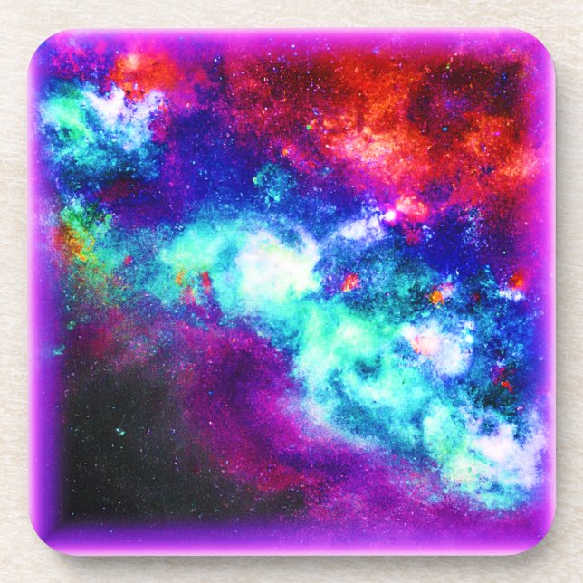 Dessous-de-verre Nebula Stars Design Art numérique. Commandez dès m (Devant)
