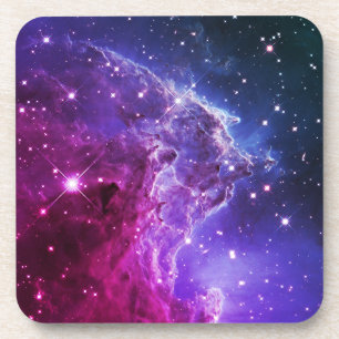 Dessous-de-verre Nebula tête de singe violet Hipster