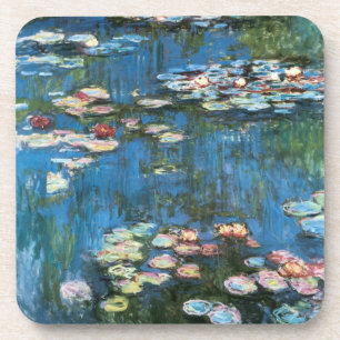 Dessous-de-verre Nénuphars de Claude Monet, Impressionnisme Vintage