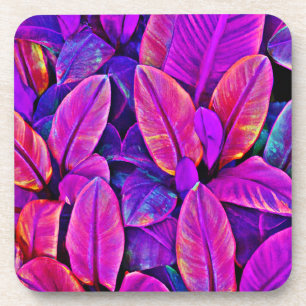 Dessous-de-verre Neon Elegance Vivid Leaf Radiation