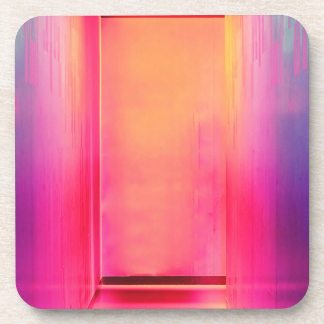 Dessous-de-verre neon rainbow hall (Devant)