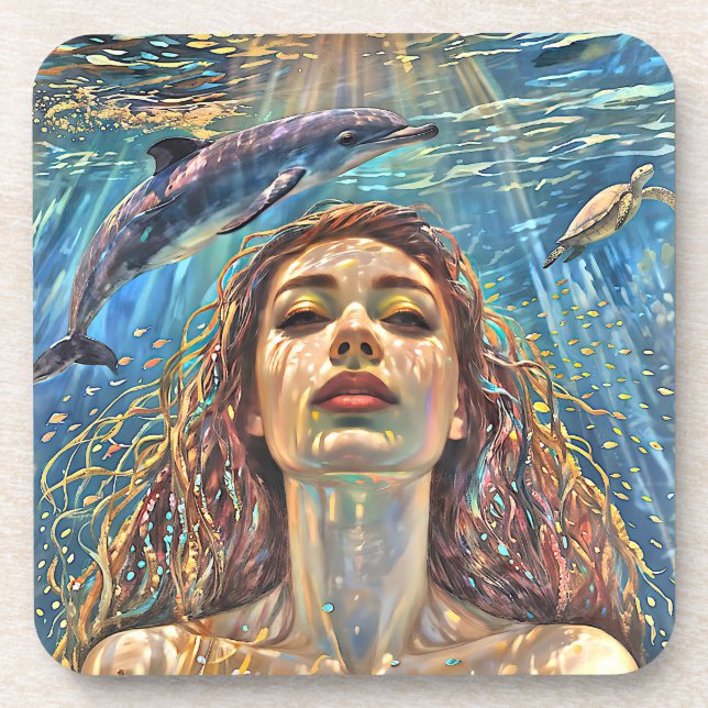 Dessous-de-verre "Nerena" Sous les eaux calmes (Devant)
