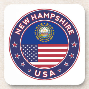 Dessous-de-verre New Hampshire, New Hampshire autocollant,