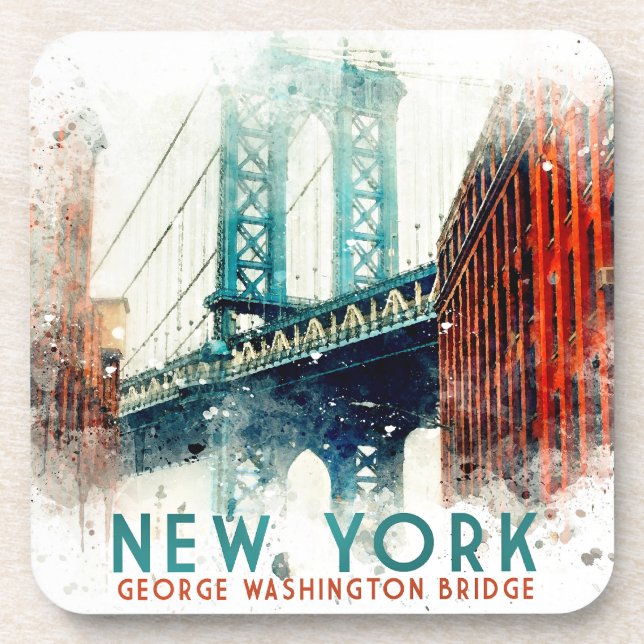 Dessous-de-verre New York, George Washington Bridge, (Devant)