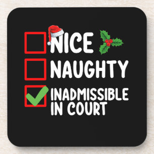 Dessous-de-verre Nice Naughty Inadmissible Dans La Liste De Noël Du