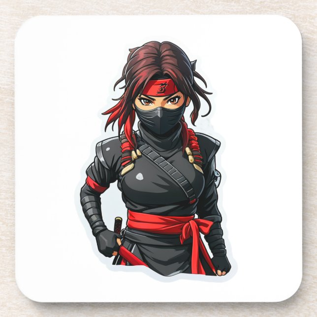 Dessous-de-verre Ninja Girl (Devant)