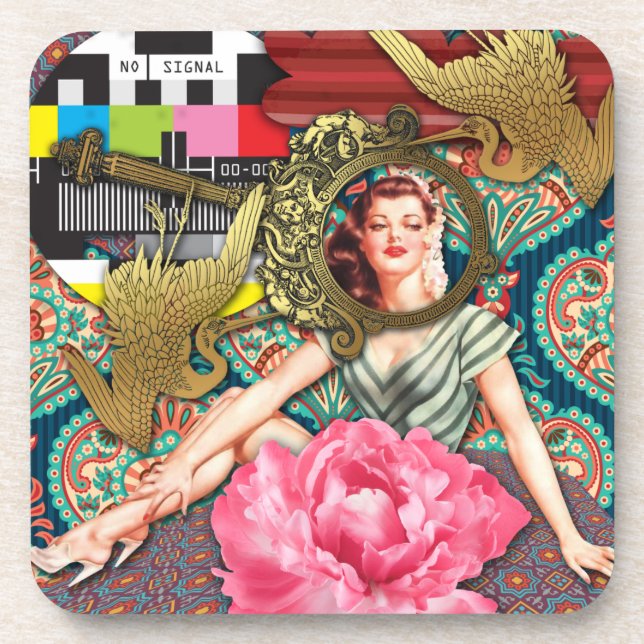 Dessous-de-verre No Signal - Cheeky Lady (Devant)