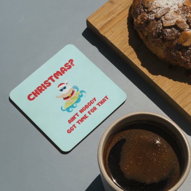 Dessous-de-verre Noël1? Personne n'a eu le temps pour ça drôle (Créateur téléchargé)