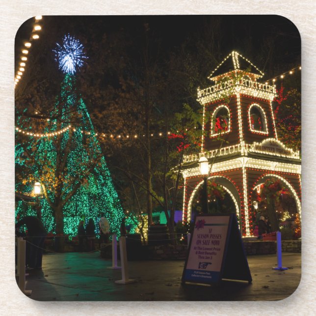 Dessous-de-verre Noël À Silver Dollar City (Devant)