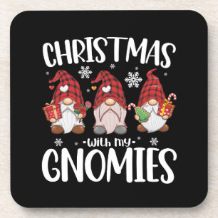 Dessous-de-verre Noël Avec Mes Gnomies Buffalo Red Plaid Gnome
