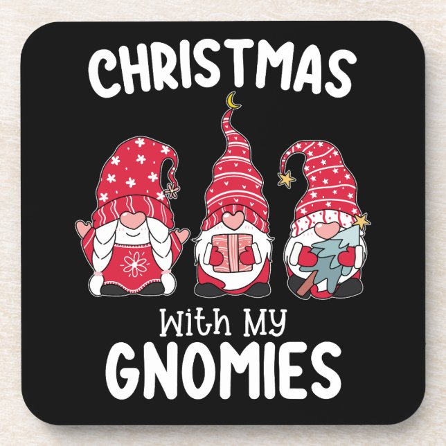 Dessous-de-verre Noël avec mes Gnomies Gnome de vacances (Devant)