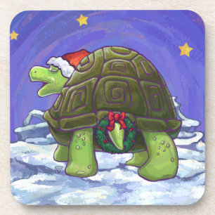 Dessous-de-verre Noël de la tortue nocturne étoilée