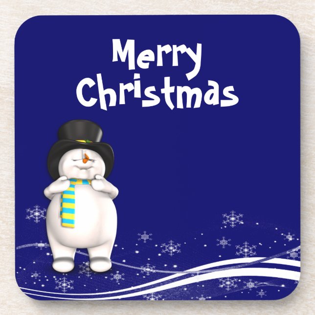 Dessous-de-verre Noël du dessinateur Snowman (Devant)