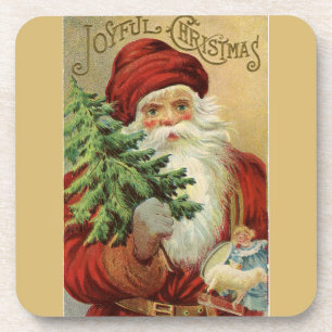 Dessous-de-verre Noël joyeux de Père Noël de Vieux Monde