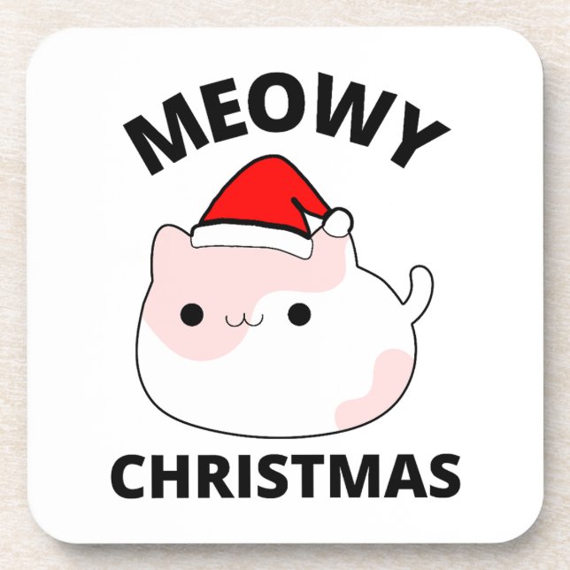 Dessous-de-verre Noël Meowy (Devant)