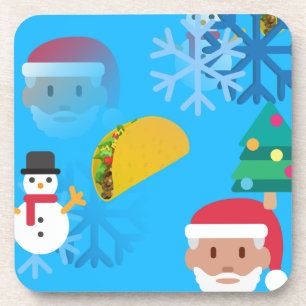 Dessous-de-verre noël taco emoji