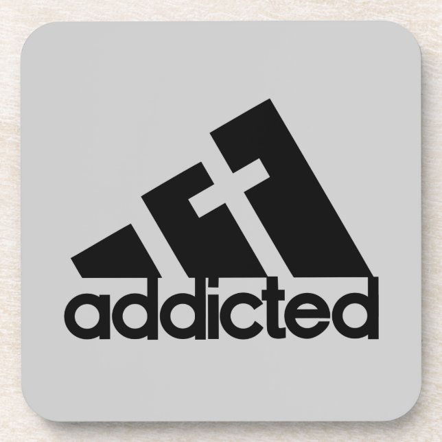 Dessous-de-verre Noir accro (Devant)