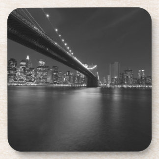Dessous-de-verre Noir blanc New York City Skyline