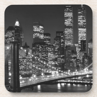 Dessous-de-verre Noir et blanc New York City