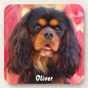 Dessous-de-verre Noir et Tan Cavalier King Charles Spaniel Chien