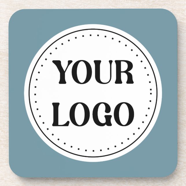 Dessous-de-verre Noir professionnel minimaliste moderne (Devant)