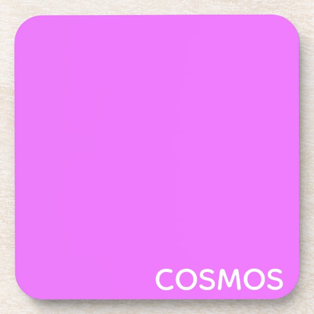 Dessous-de-verre Nom de couleur pourpre cosmos (Devant)