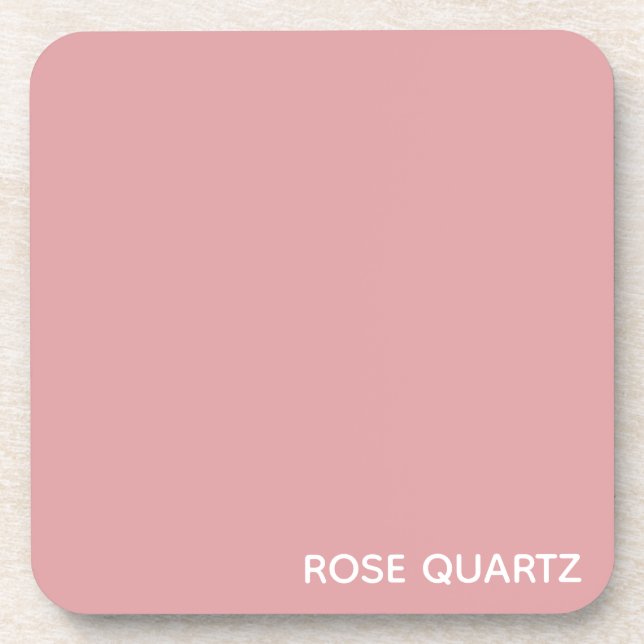 Dessous-de-verre Nom de couleur rose quartz rose (Devant)