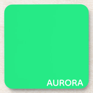 Dessous-de-verre Nom de couleur verte Aurora
