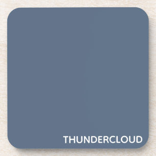 Dessous-de-verre Nom de la couleur gris-bleu du nuage-tonnerre