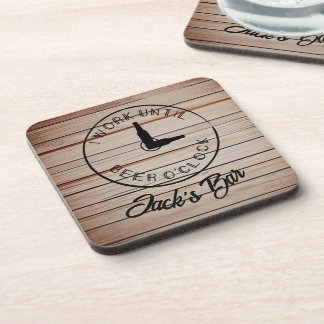 Dessous-de-verre Nom personnalisé Bière drôle