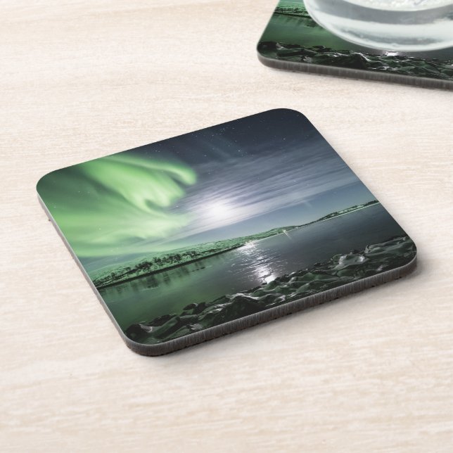 Dessous-de-verre Northern Lights Norvège (Côté gauche)