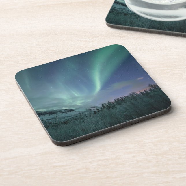 Dessous-de-verre Northern Lights Norvège (Côté gauche)
