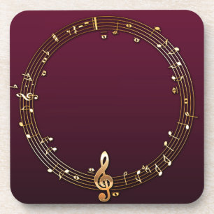 Dessous-de-verre Notes musicales