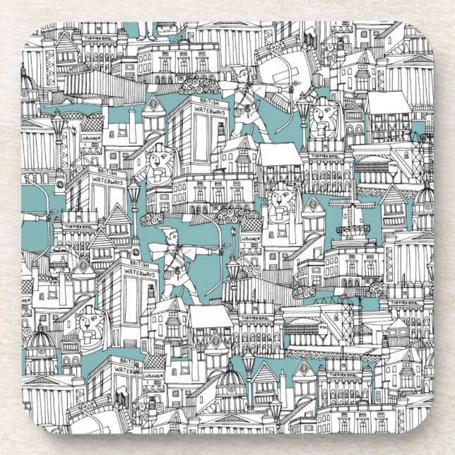 DESSOUS-DE-VERRE NOTTINGHAM BLEU (Devant)