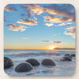 Dessous-de-verre Nouvelle-Zélande, île du Sud, boules de Moeraki