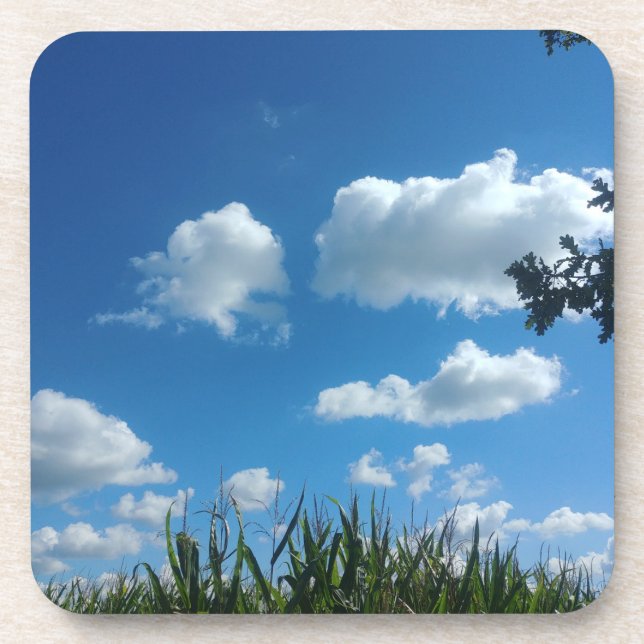 Dessous-de-verre Nuages Et Ciel Bleu (Devant)